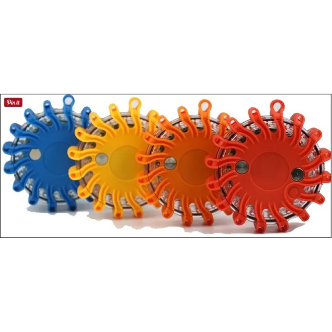 Set 6 girofaruri magnetice LED cu acumulatori